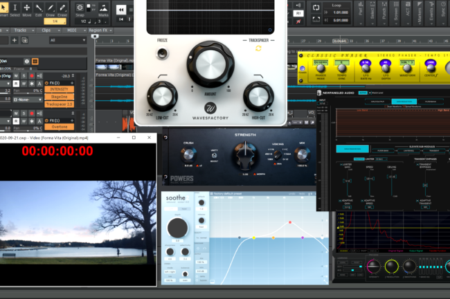 Software and plugins used in Daniel's voice over studio